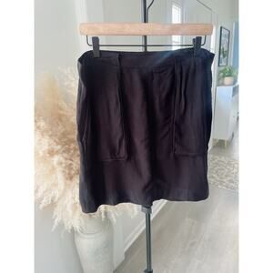 3/$20 ⭐️ Black Cargo Mini Skirt Size 16 Petite Utility Casual Solid Neutral